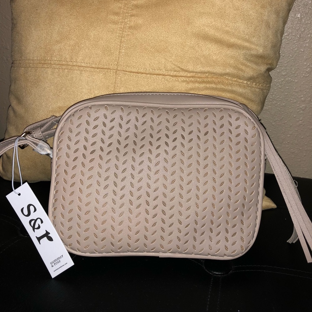 Beige summer & rose crossbody